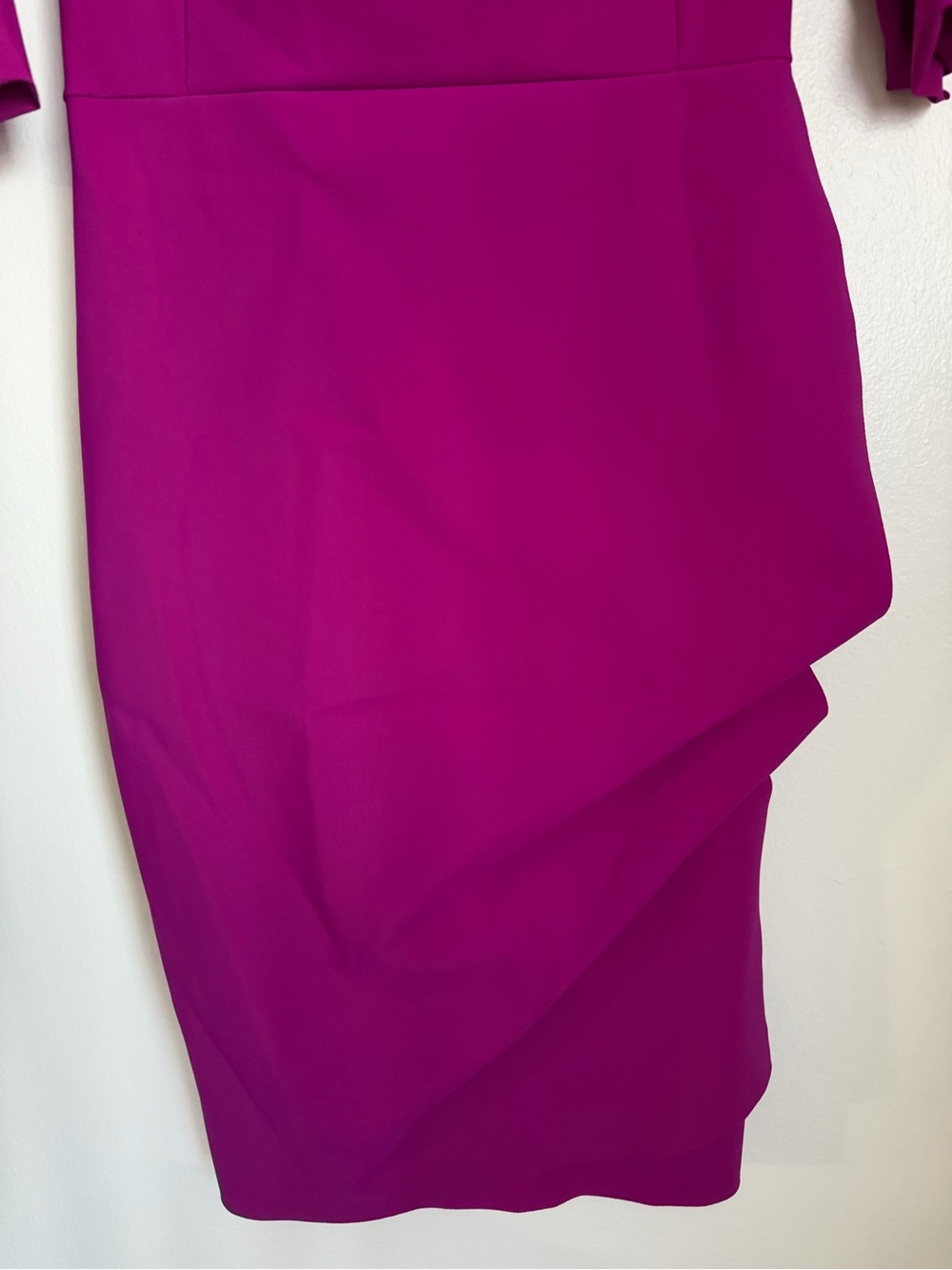 Chiara Boni La Petite Robe Kate Dress Boat Neck Midi Fuchsia Purple IT 46 US 10 - Picture 3 of 11